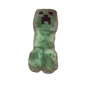 Green Plush Toy with Pixelated Face